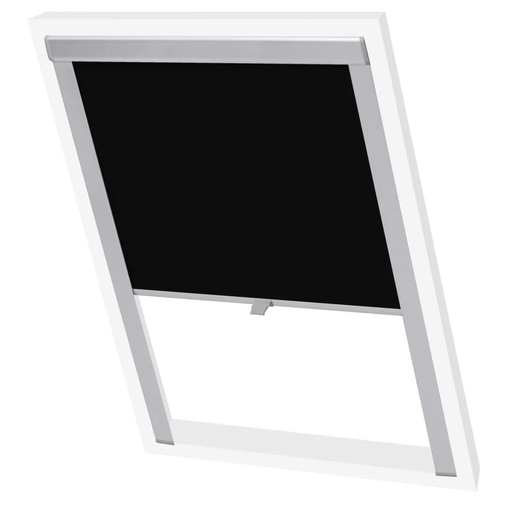 Berkfield Blackout Roller Blinds Black U08/808