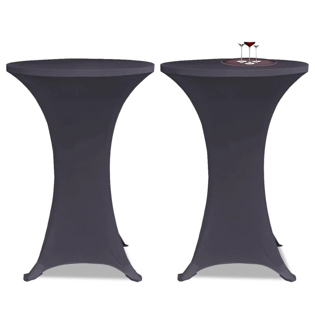 Berkfield Stretch Table Cover 2 pcs 60 cm Anthracite