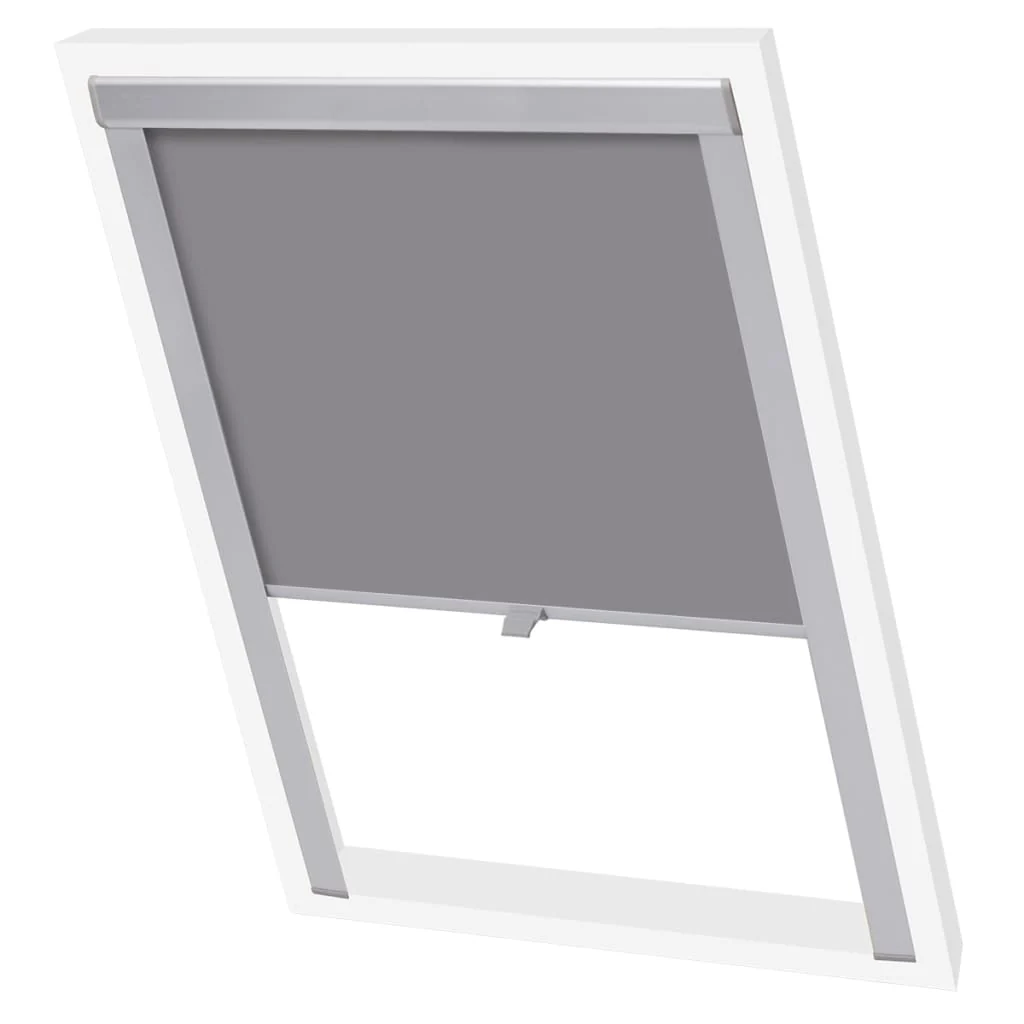 Berkfield Blackout Roller Blind Grey SK06