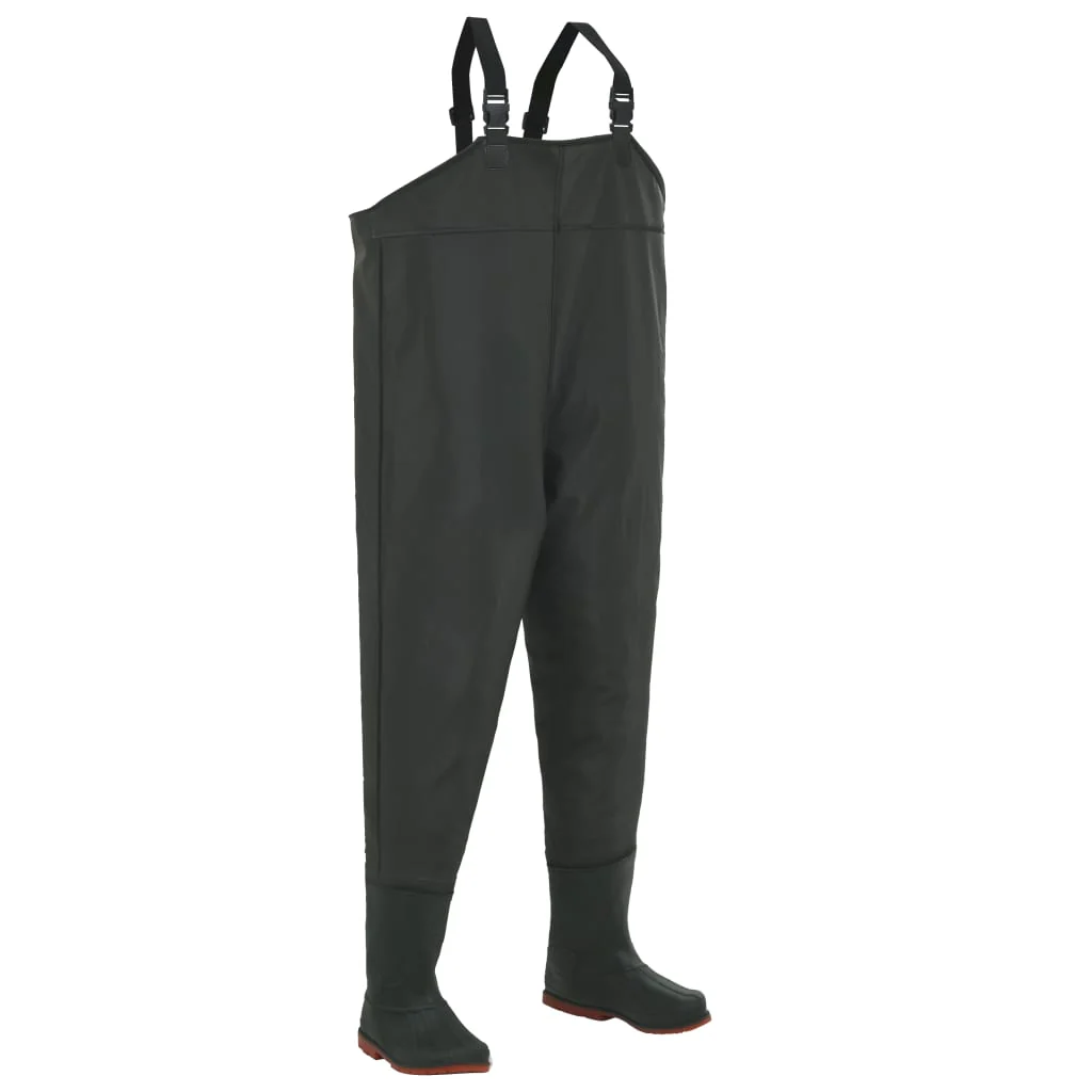 Berkfield Wading Pants with Boots Green Size 40