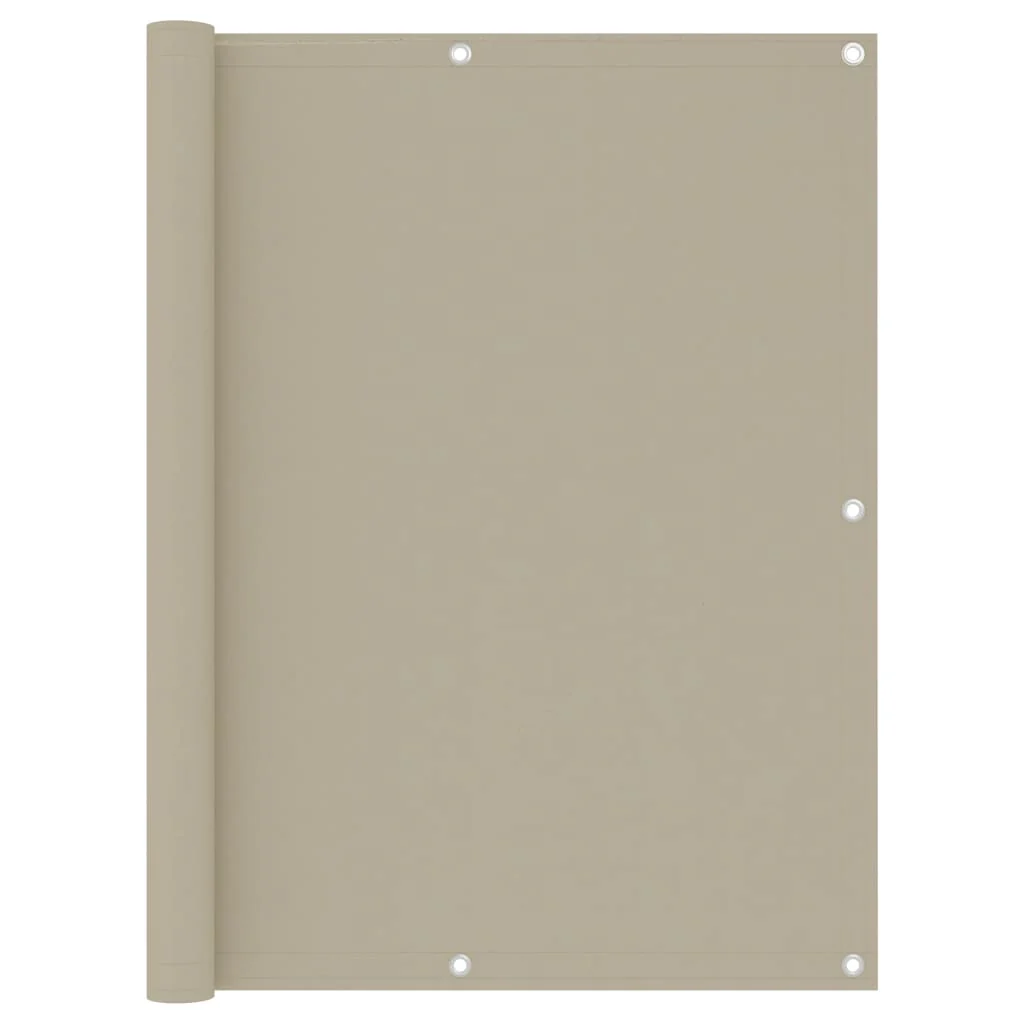 Berkfield Balcony Screen Beige 120x300 cm Oxford Fabric