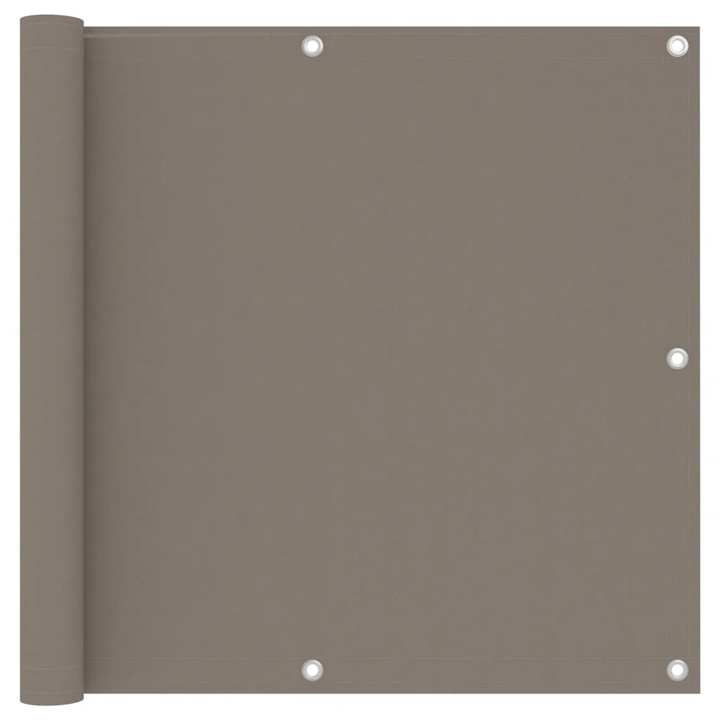 Berkfield Balcony Screen Taupe 90x300 cm Oxford Fabric