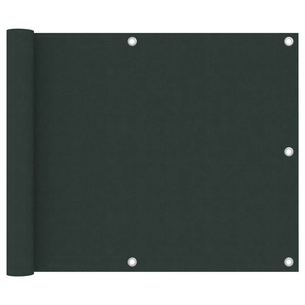 Berkfield Balcony Screen Dark Green 75x400 cm Oxford Fabric