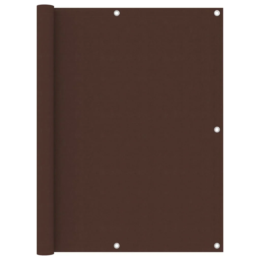 Berkfield Balcony Screen Brown 120x400 cm Oxford Fabric