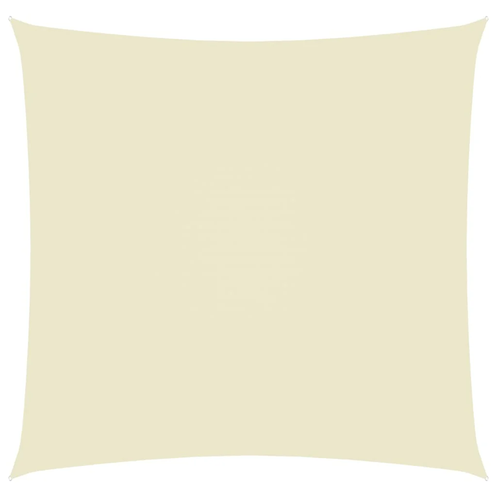 Berkfield Sunshade Sail Oxford Fabric Square 5x5 m Cream