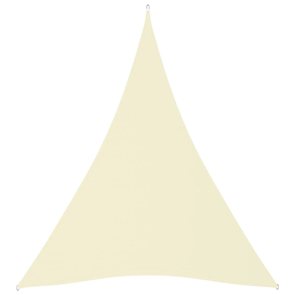 Berkfield Sunshade Sail Oxford Fabric Triangular 5x6x6 m Cream