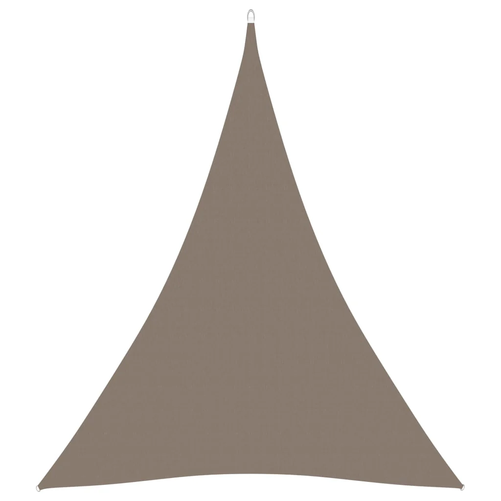 Berkfield Sunshade Sail Oxford Fabric Triangular 4x5x5 m Taupe