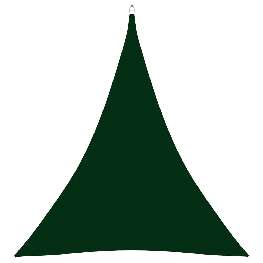 Berkfield Sunshade Sail Oxford Fabric Triangular 5x6x6 m Dark Green