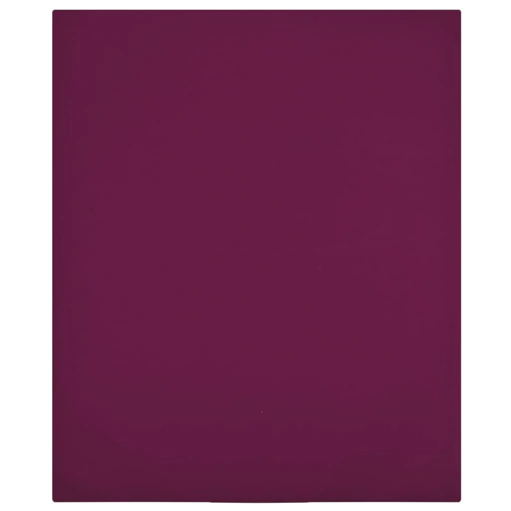 Berkfield Jersey Fitted Sheet Bordeaux 140x200 cm Cotton