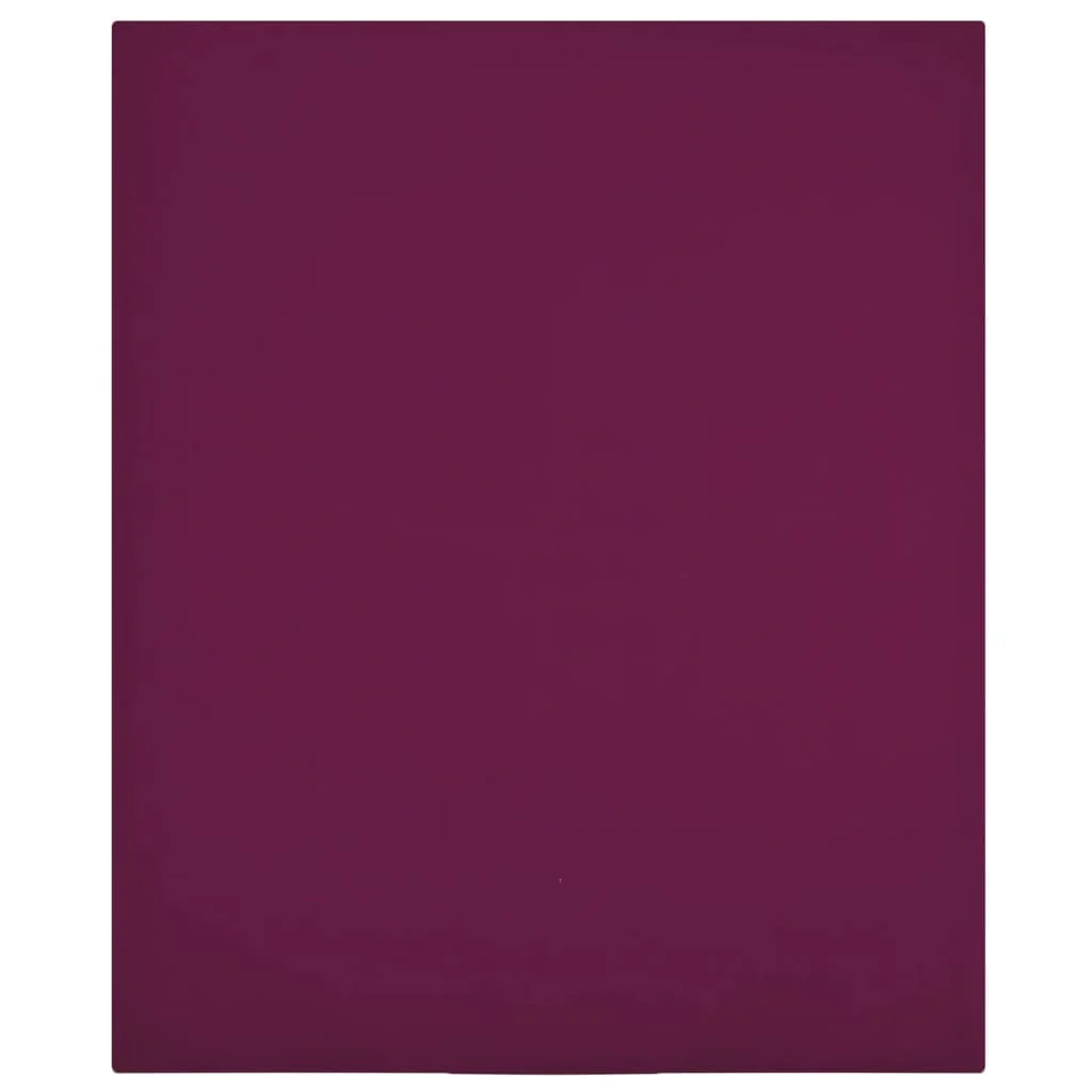 Berkfield Jersey Fitted Sheet Bordeaux 180x200 cm Cotton