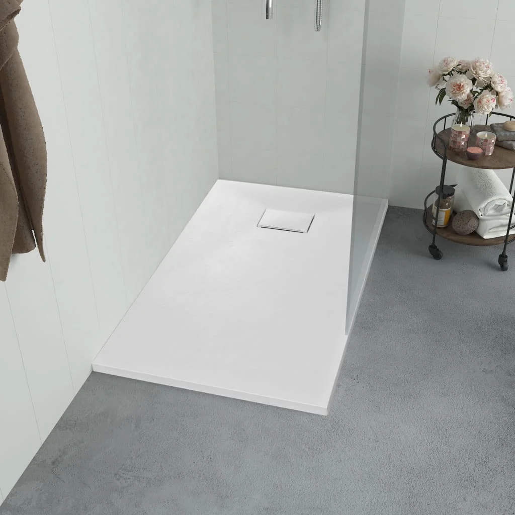 Berkfield Shower Base Tray SMC White 90x90 cm