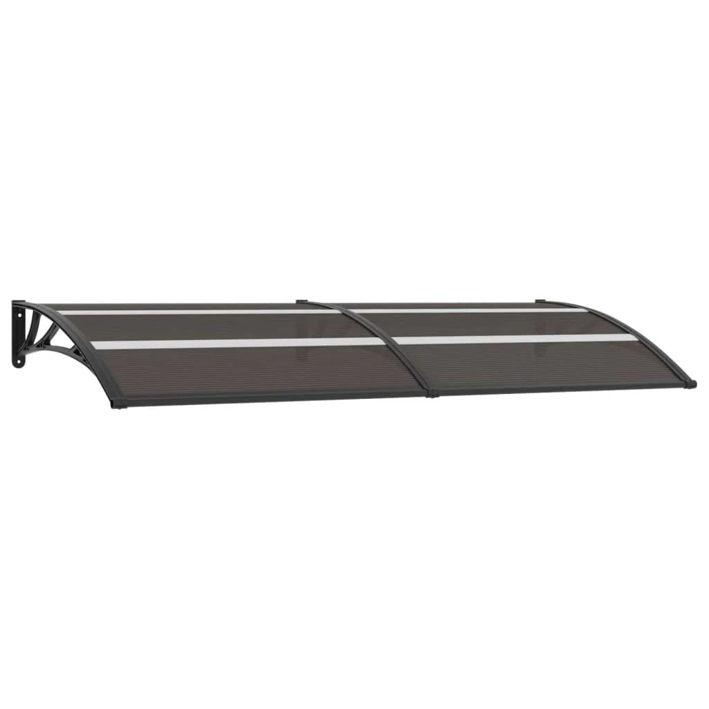 Berkfield Door Canopy Black 240x80 cm PC
