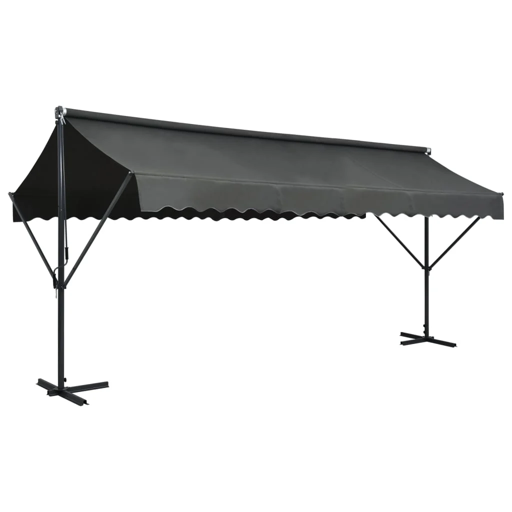 Berkfield Free Standing Awning 500x300 cm Anthracite