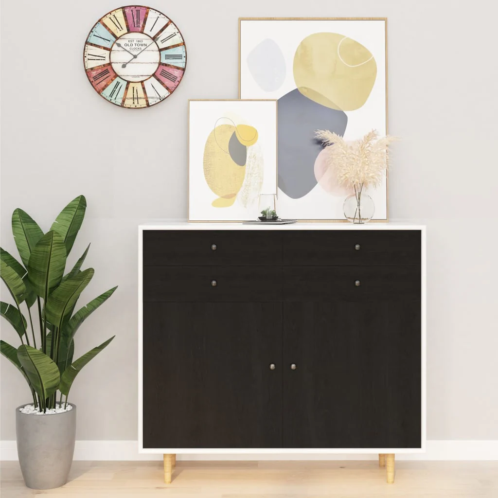 Berkfield Self-adhesive Furniture Film Dark Wood 500x90 cm PVC