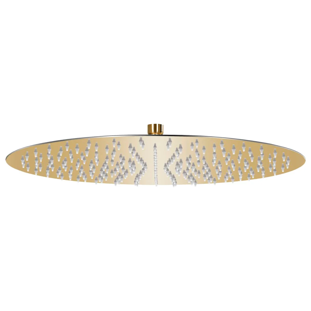 Berkfield Rain Shower Head Stainless Steel 40 cm Round Gold
