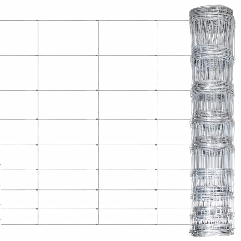 Berkfield Garden Fence Galvanised Steel 50x1.2 m Silver