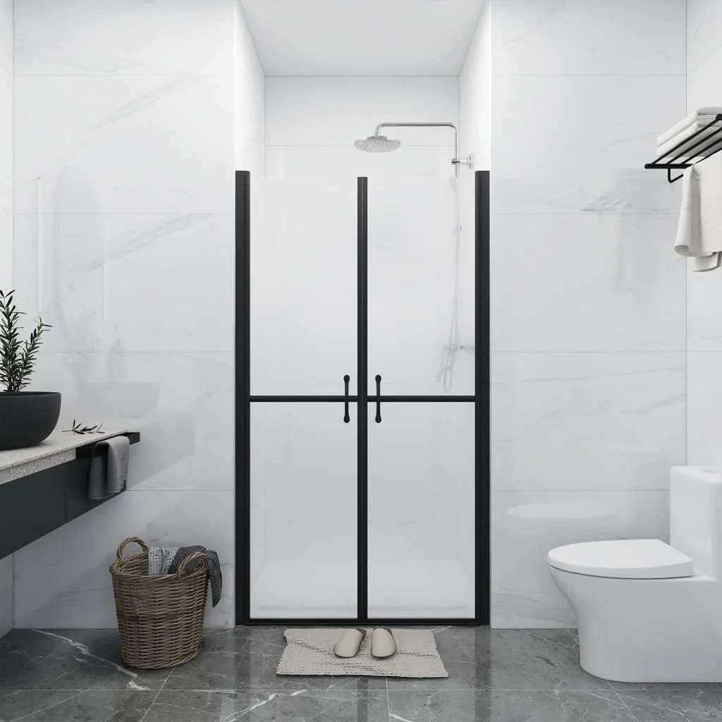 Berkfield Shower Door Frosted ESG (98-101)x190 cm