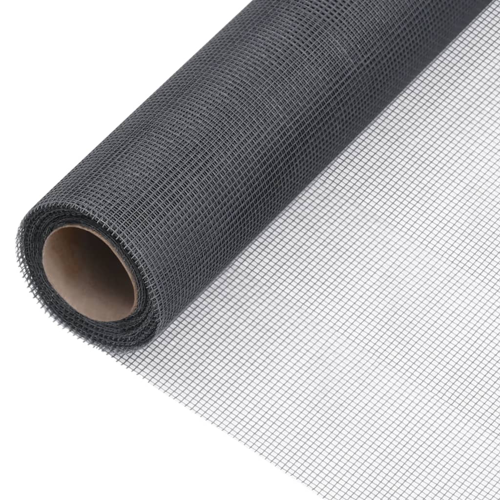 Berkfield Mesh Screen Fiberglass 100x500 cm Grey