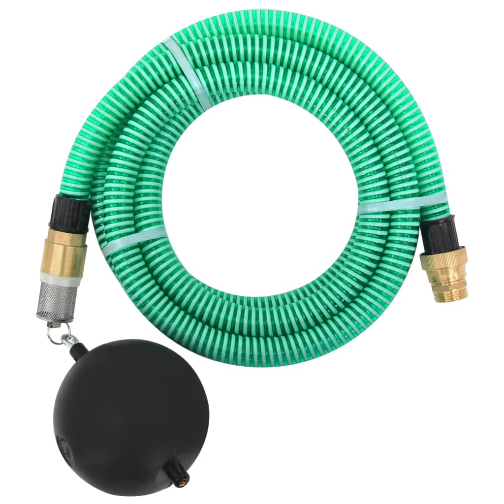 Berkfield Suction Hose with Brass Connectors Green 1.1" 25 m PVC