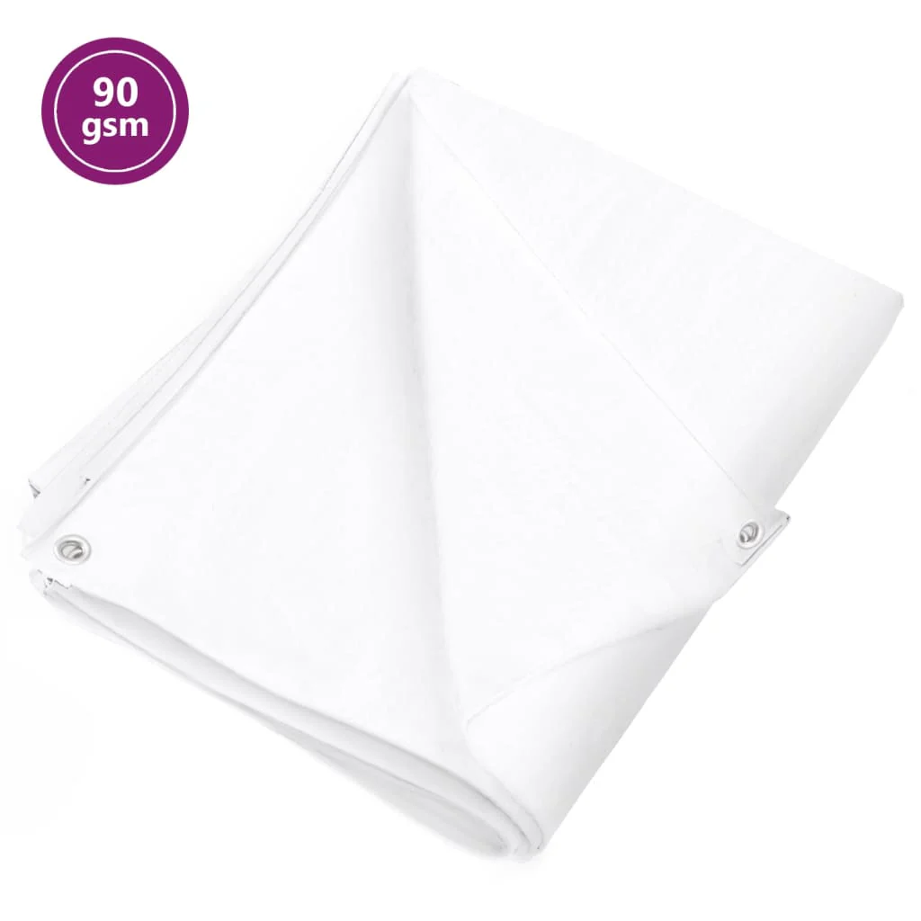 Berkfield Tarpaulin 90 g/må_ 3x4 m White HDPE