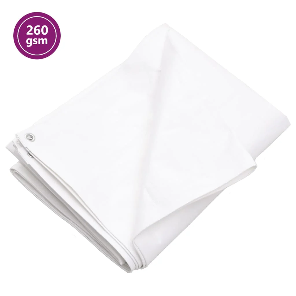 Berkfield Tarpaulin 260 g/m�__ 4x4 m White HDPE