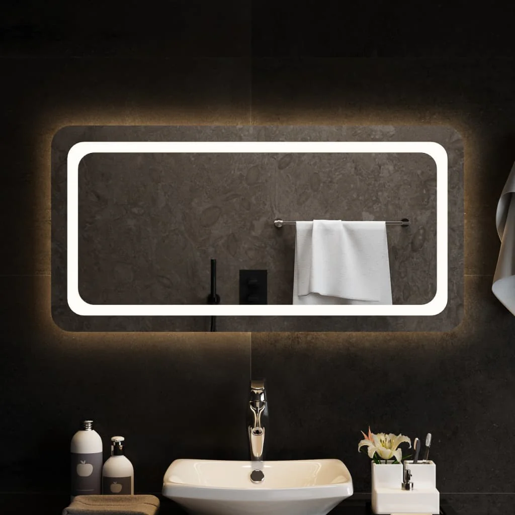 Berkfield LED Bathroom Mirror 100x50 cm
