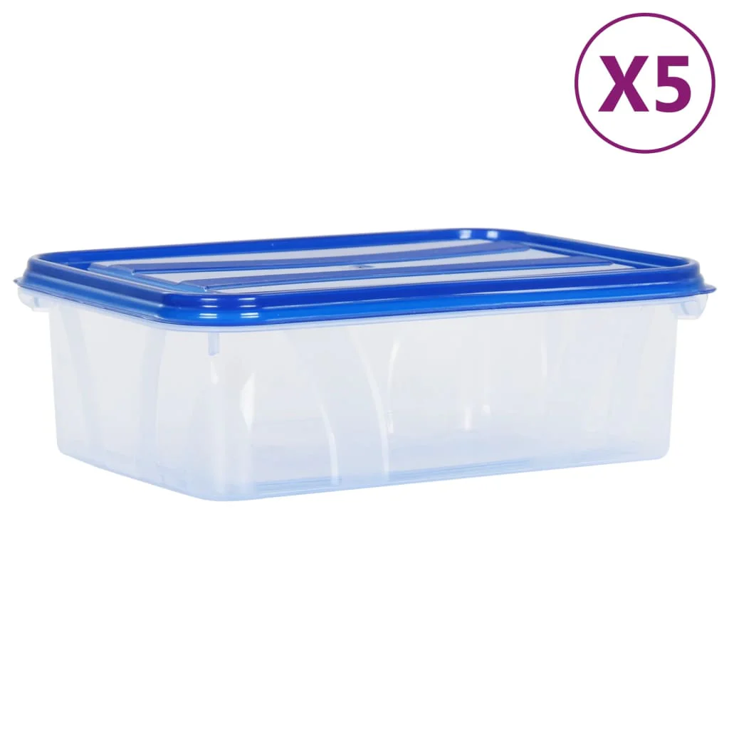 Berkfield Food Storage Containers with Lids 5 pcs PP