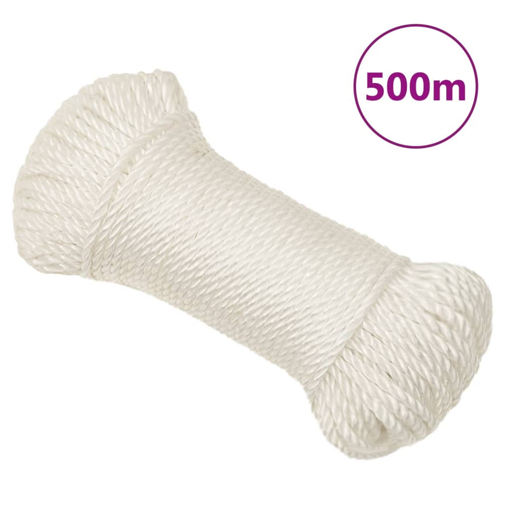 Berkfield Work Rope White 3 mm 500 m Polypropylene