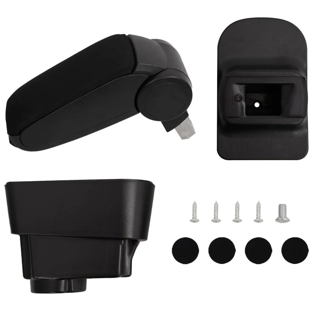 Berkfield Car Armrest Black 11x35x(32-49) cm ABS