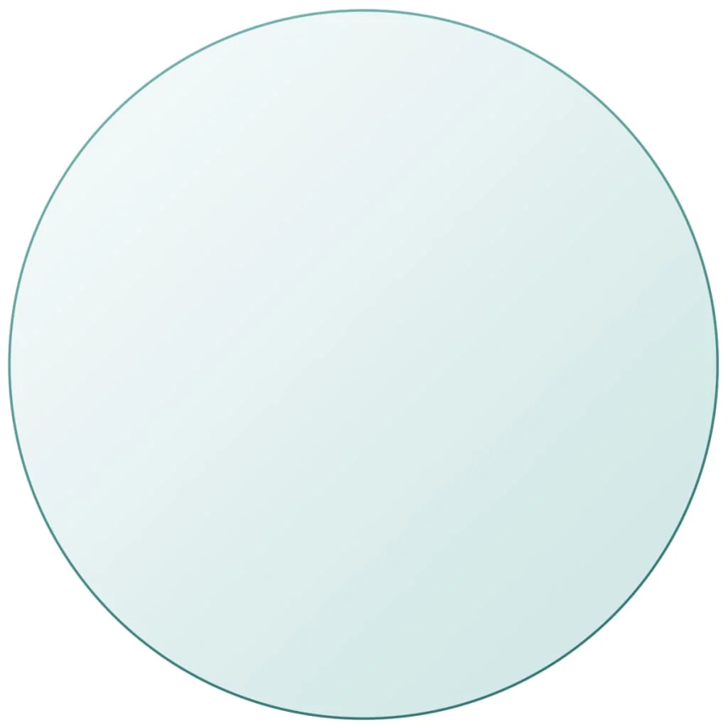 Berkfield Table Top Tempered Glass Round 700 mm