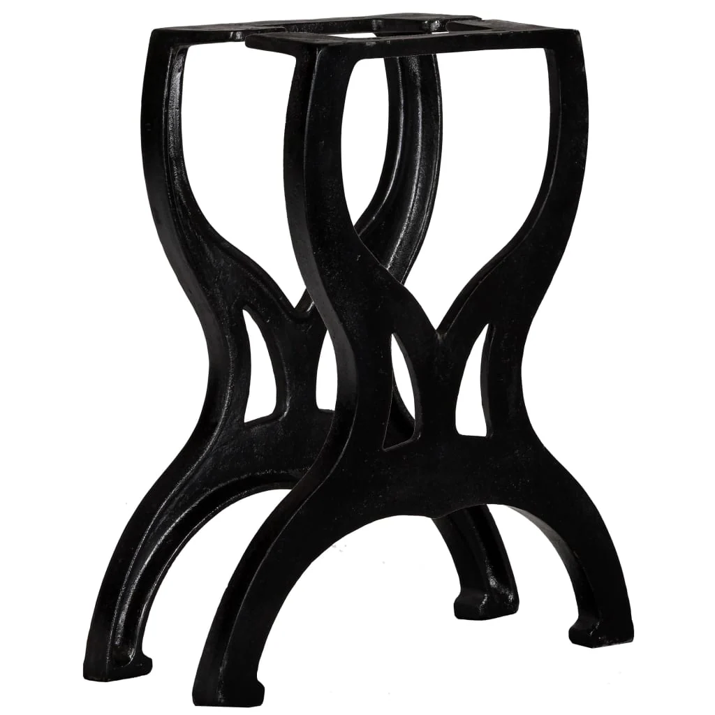 Berkfield Bench Legs 2 pcs X-Frame Cast Iron