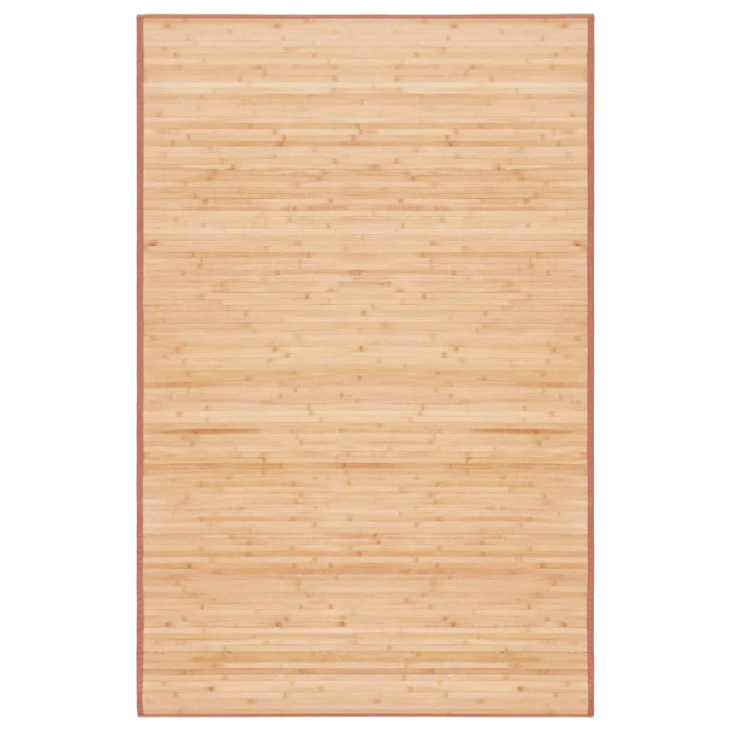 Berkfield Rug Bamboo 100x160 cm Brown