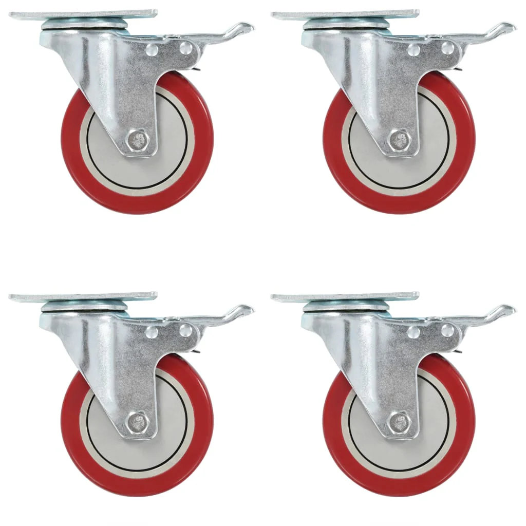 Berkfield 8 pcs Swivel Casters 100 mm