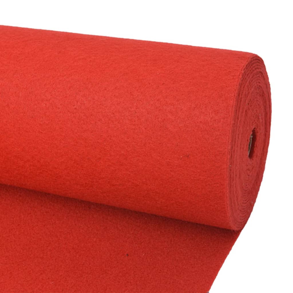 Berkfield Exhibition Carpet Plain 1.2x12 m Red