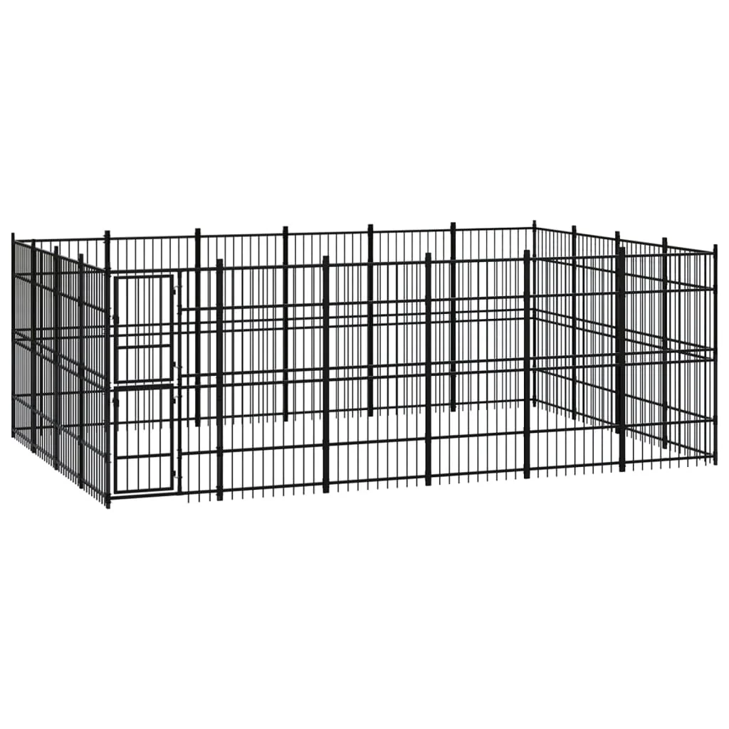 Berkfield Outdoor Dog Kennel Steel 22.12 m�__