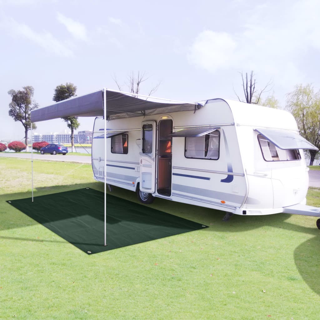 Berkfield Tent Carpet 400x700 cm Dark Green HDPE