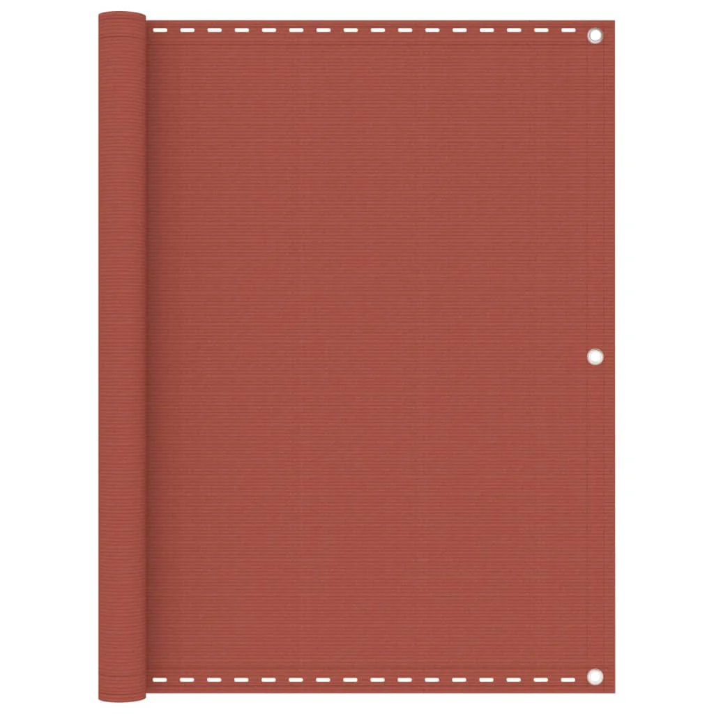Berkfield Balcony Screen Terracotta 120x600 cm HDPE