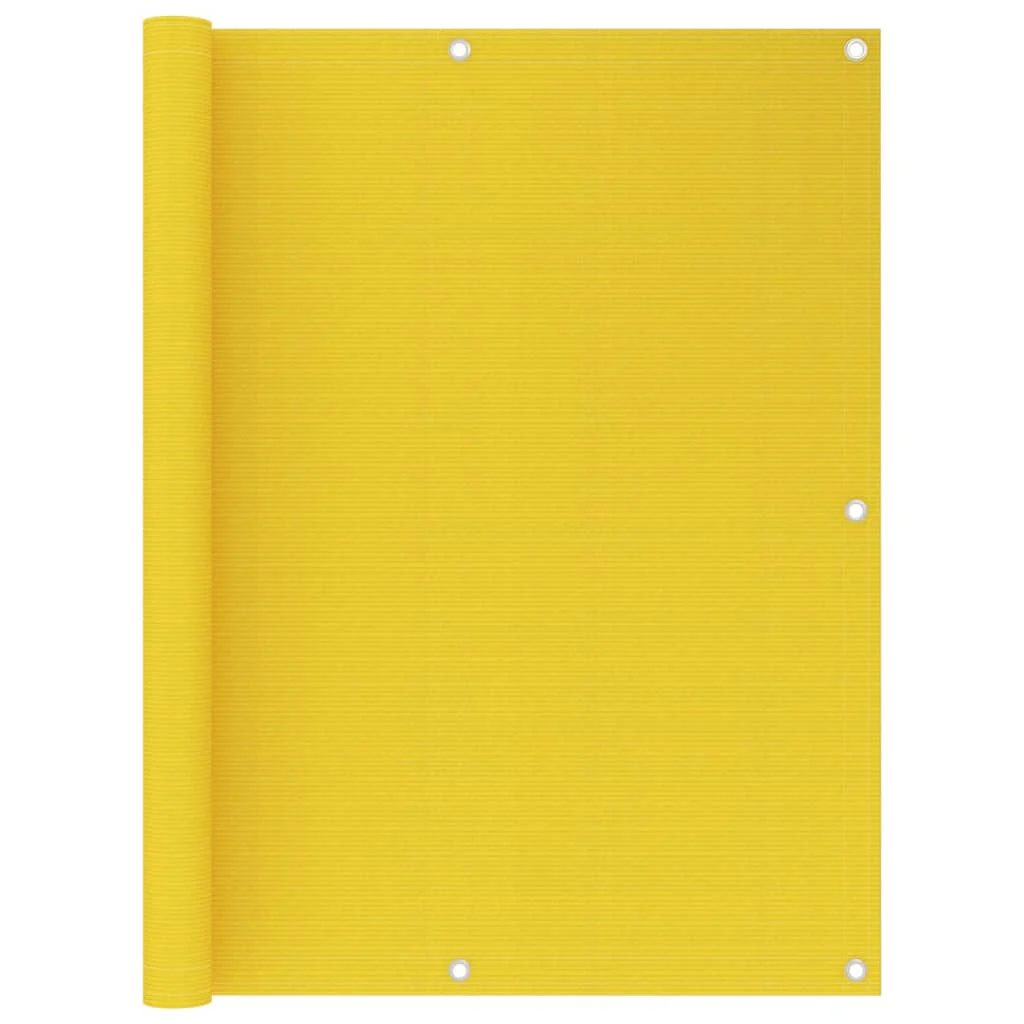 Berkfield Balcony Screen Yellow 120x300 cm HDPE