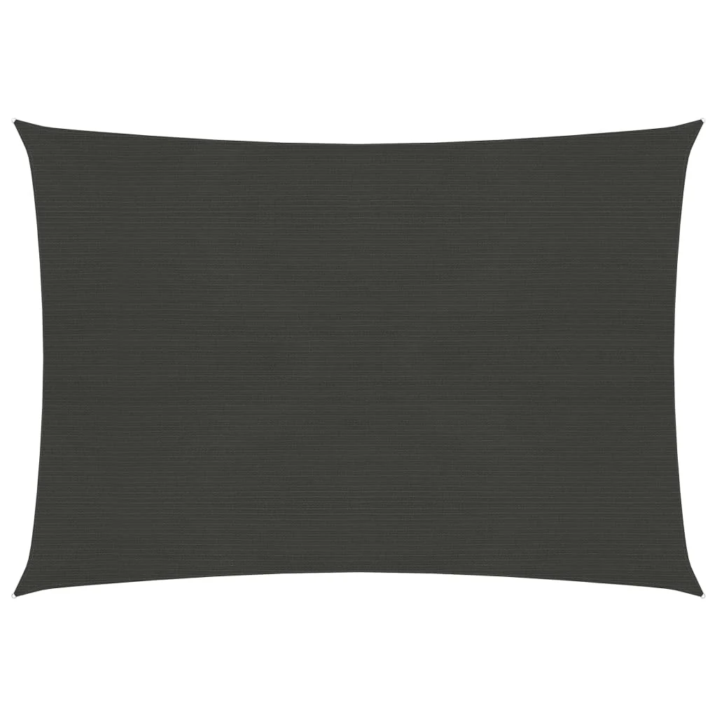 Berkfield Sunshade Sail 160 g/m�__ Anthracite 2.5x3.5 m HDPE