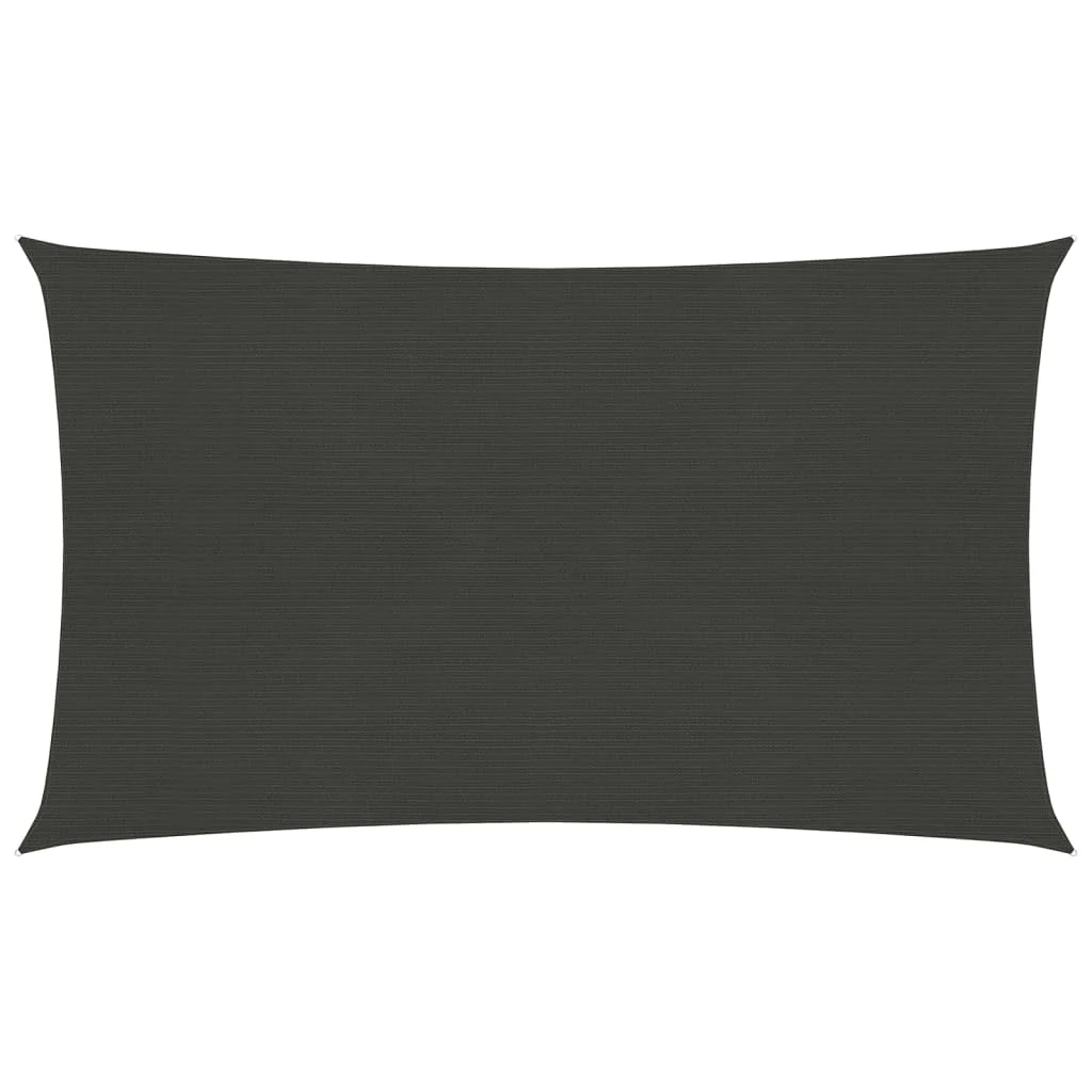 Berkfield Sunshade Sail 160 g/m�__ Anthracite 6x8 m HDPE