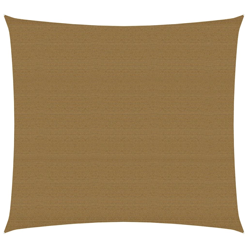 Berkfield Sunshade Sail 160 g/må_ Taupe 3x3 m HDPE