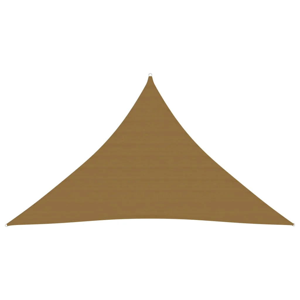 Berkfield Sunshade Sail 160 g/må_ Taupe 2.5x2.5x3.5 m HDPE