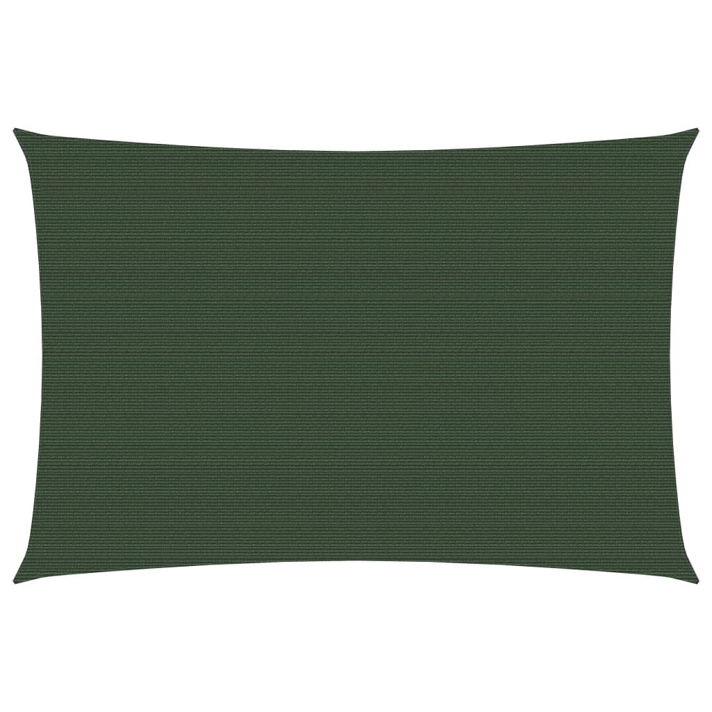 Berkfield Sunshade Sail 160 g/m�__ Dark Green 3x4.5 m HDPE