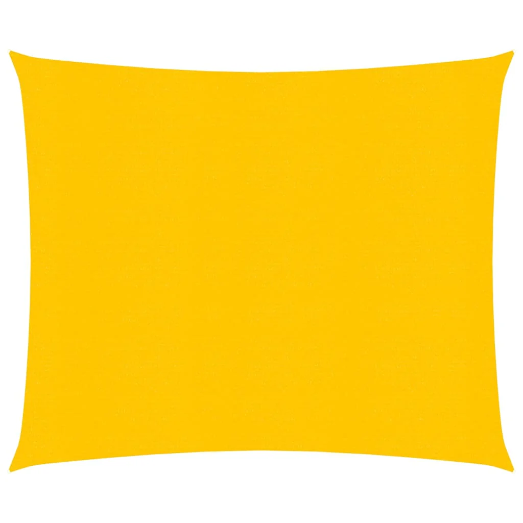 Berkfield Sunshade Sail 160 g/må_ Yellow 2x2 m HDPE