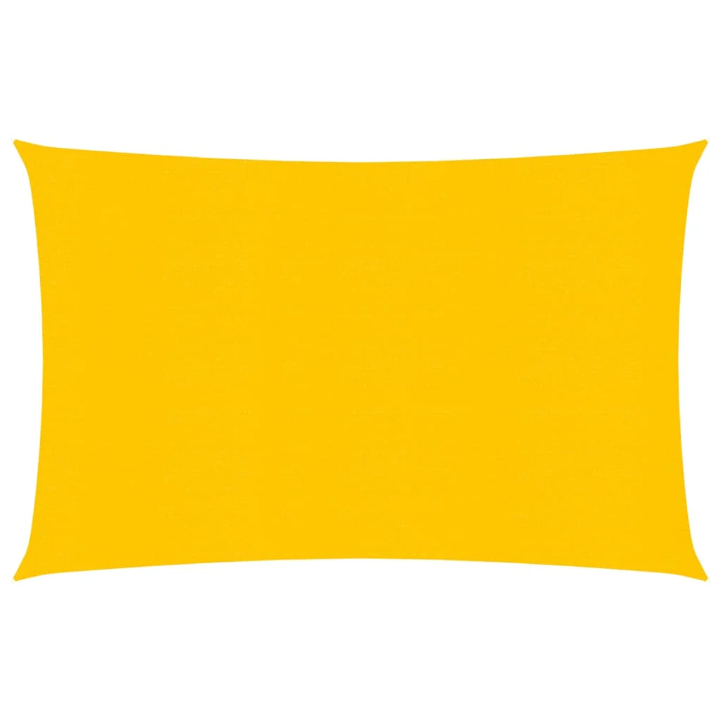 Berkfield Sunshade Sail 160 g/m�__ Yellow 3x4.5 m HDPE