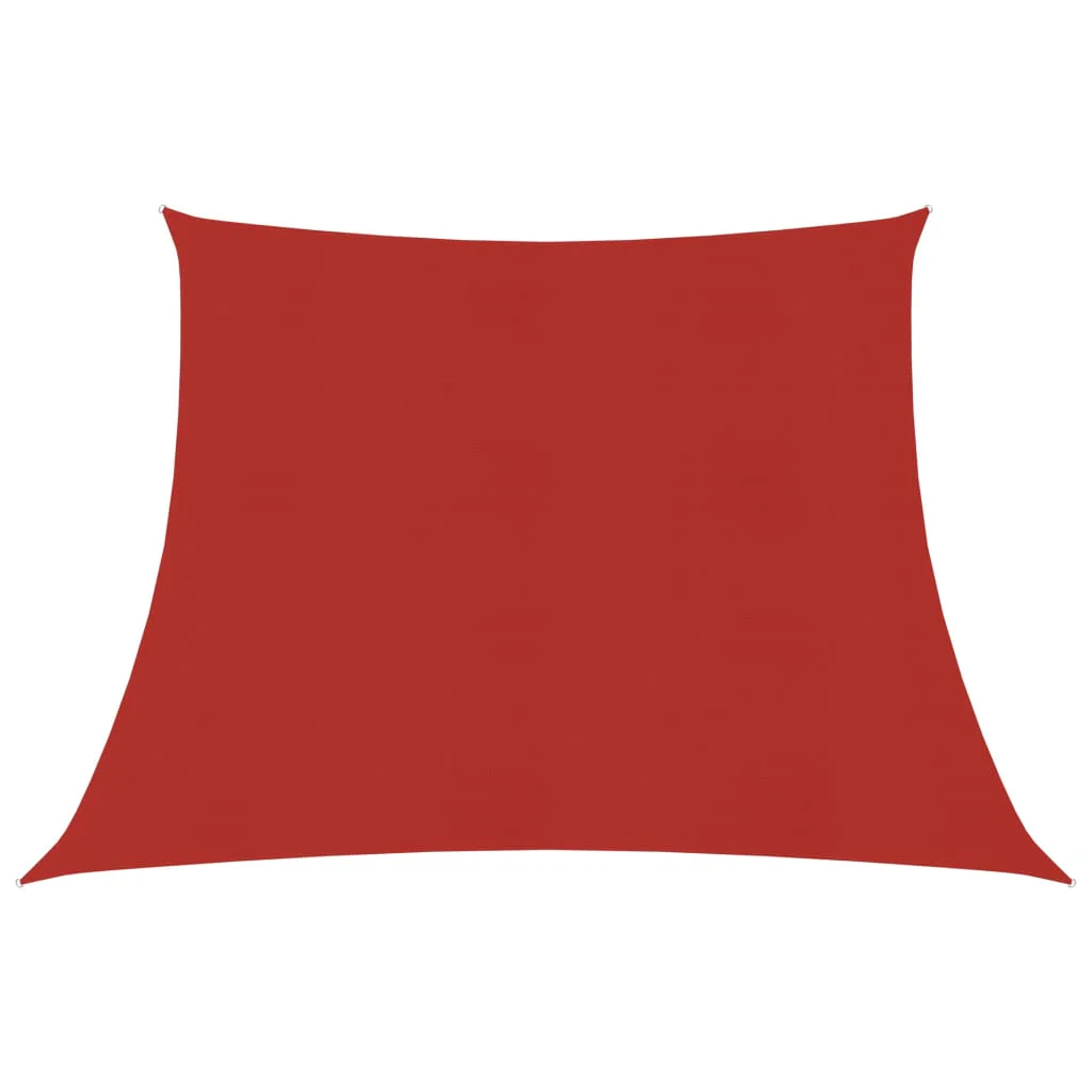 Berkfield Sunshade Sail 160 g/m�__ Red 4/5x3 m HDPE