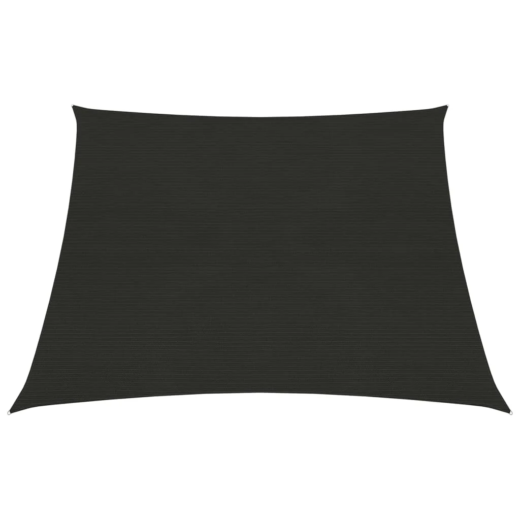 Berkfield Sunshade Sail 160 g/må_ Black 4/5x3 m HDPE