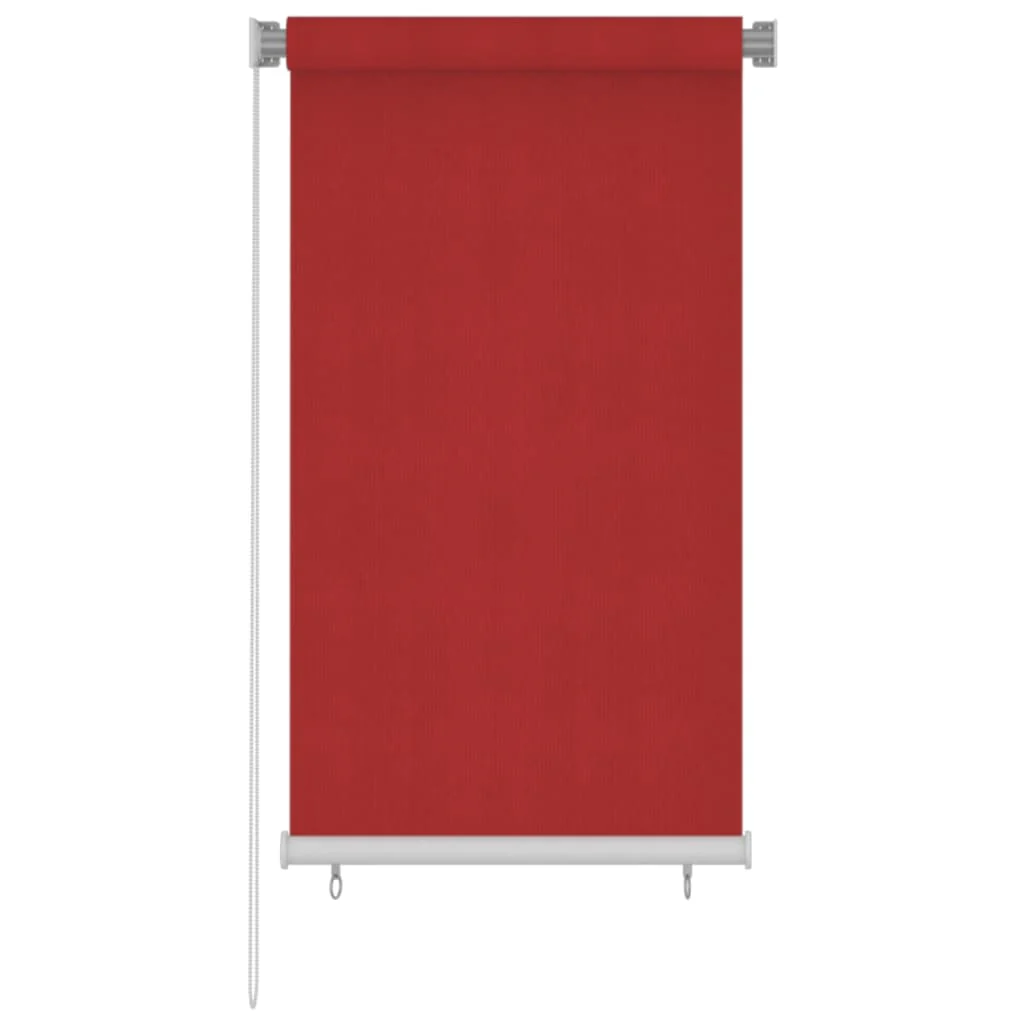 Berkfield Outdoor Roller Blind 80x140 cm Red HDPE