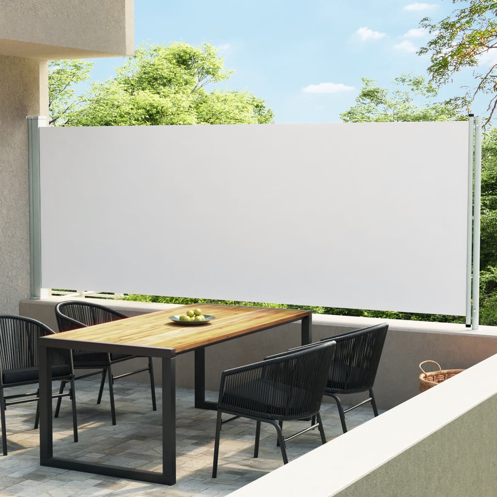 Berkfield Patio Retractable Side Awning 600x170 cm Cream