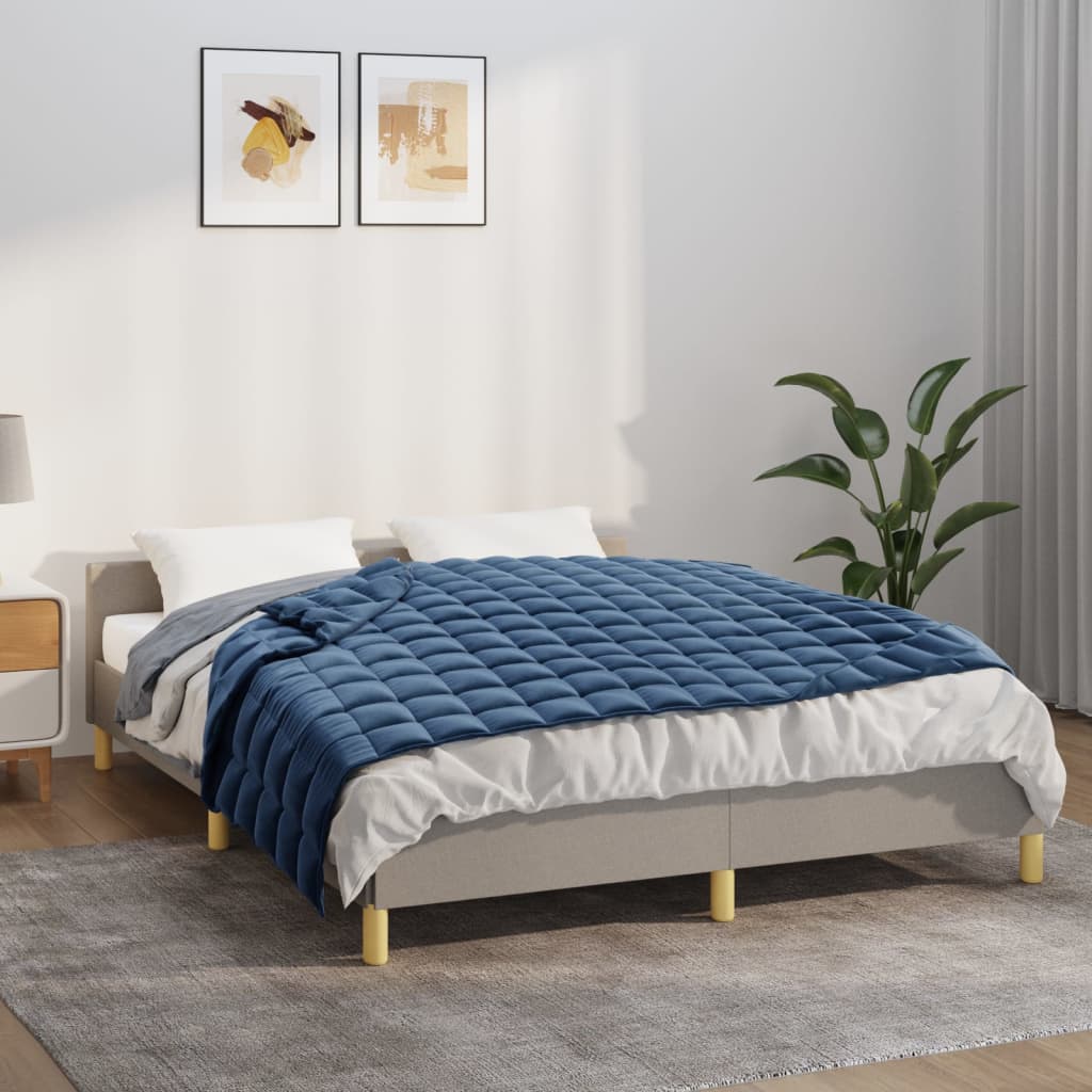 Berkfield Weighted Blanket Blue 122x183 cm 5 kg Fabric
